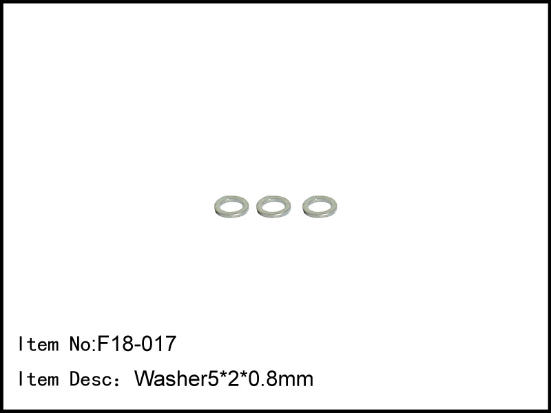 F18-017 - Washer5*2*0.8mm Diff Thrust Plate (3pcs)
