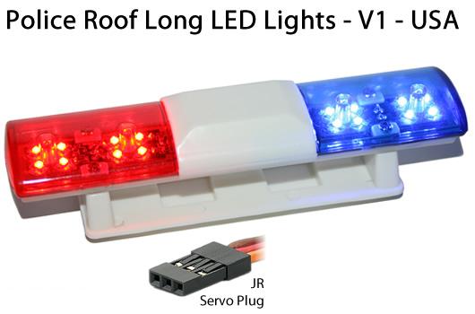 Artikel-Bild-HRC8731U - Lichtset Police rot-blau Dachleuchte